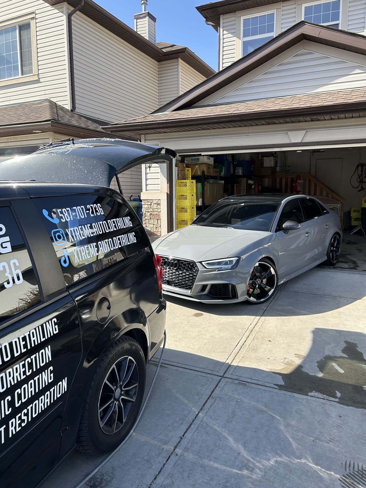 Mobile detailing Audi RS3 Calgary
