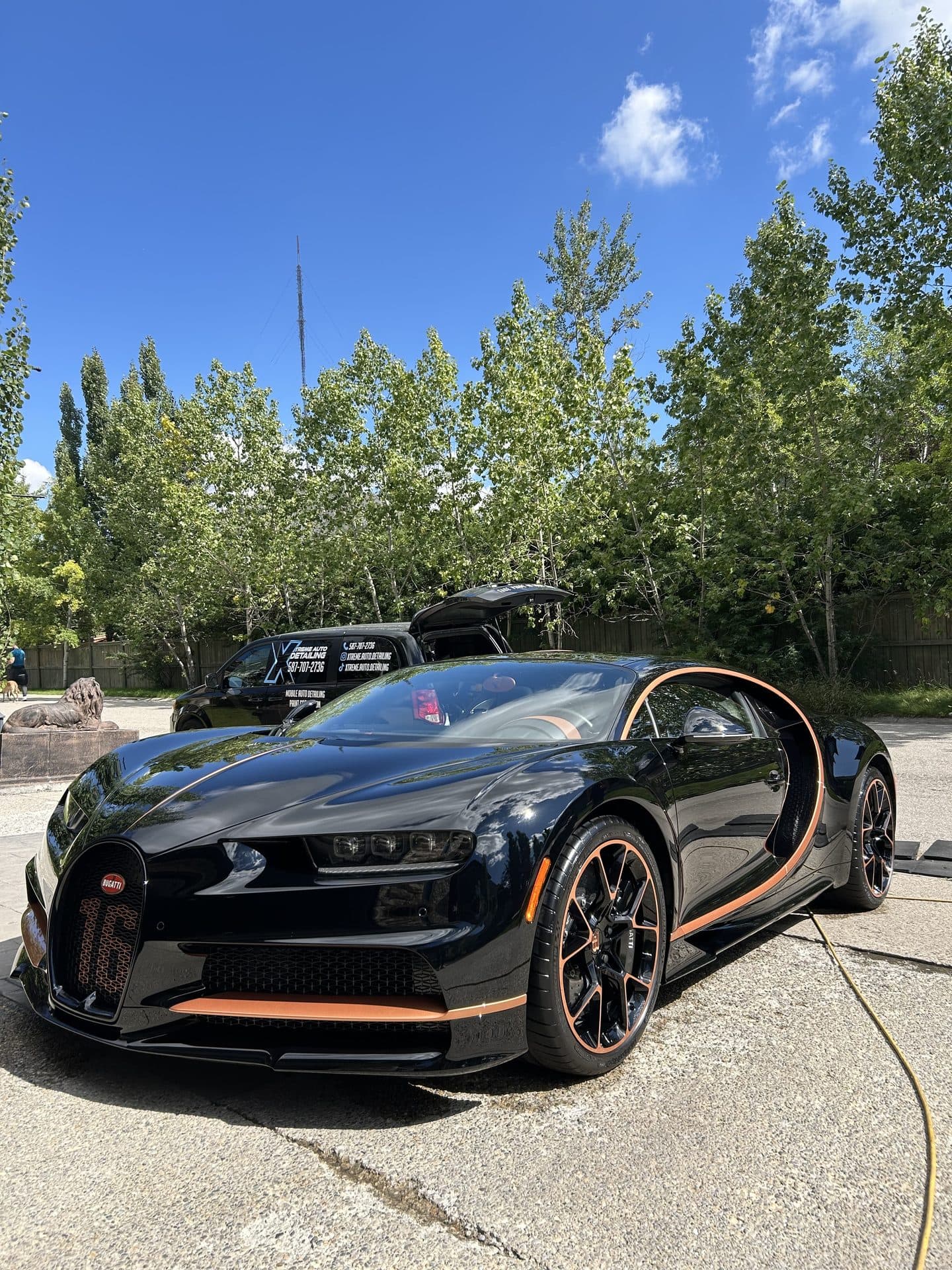 Ceramic coated Bugatti Chiron Calgary