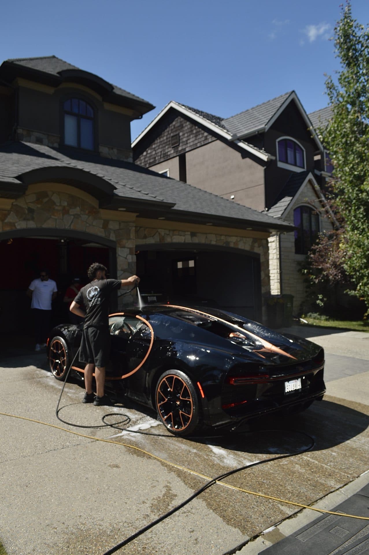 Mobile detailing Bugatti Chiron Calgary