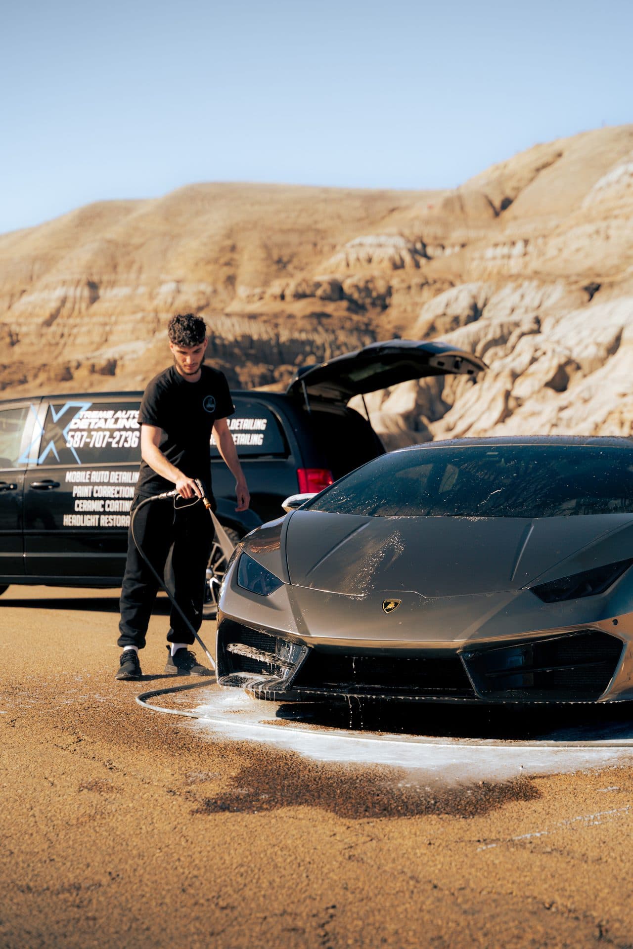 After - Exterior Wash — Lamborghini Huracán