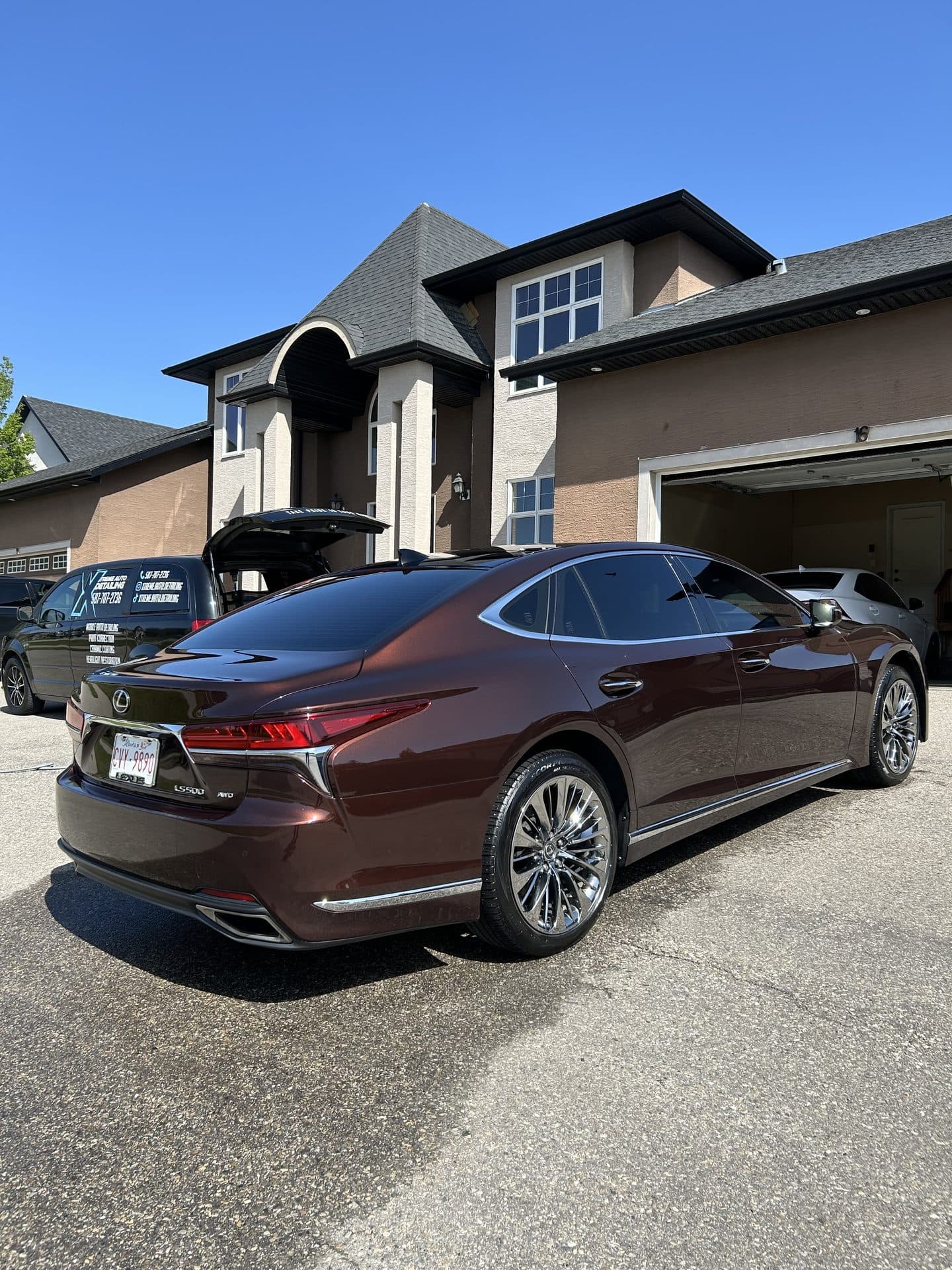 Ceramic coated Lexus LS500 Calgary