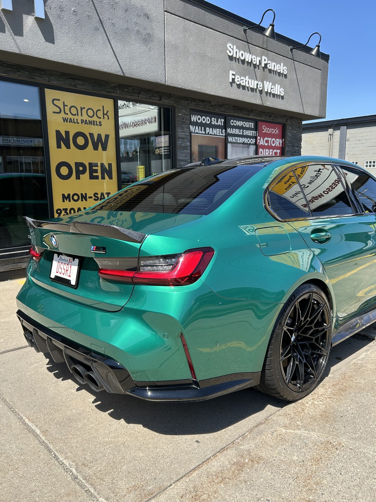 Paint corrected BMW M3 Competition in Calgary