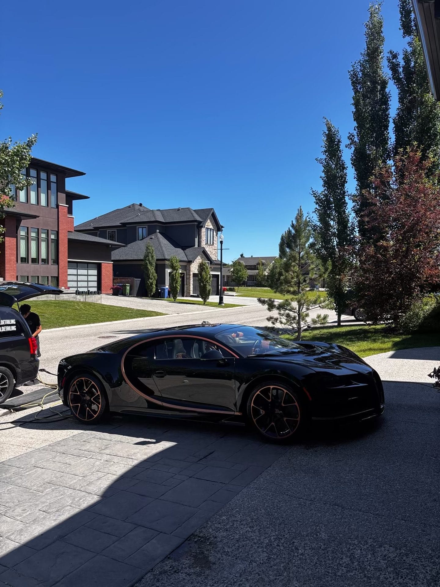 Ceramic coated Bugatti Chiron detailed in Calgary