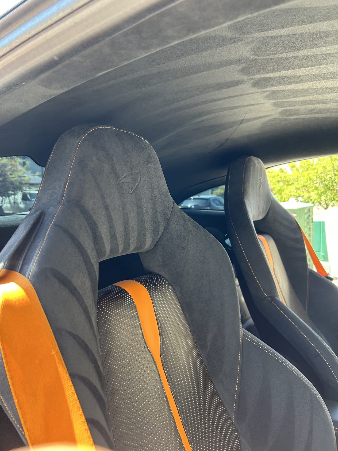 McLaren Alcantara interior detailing Calgary