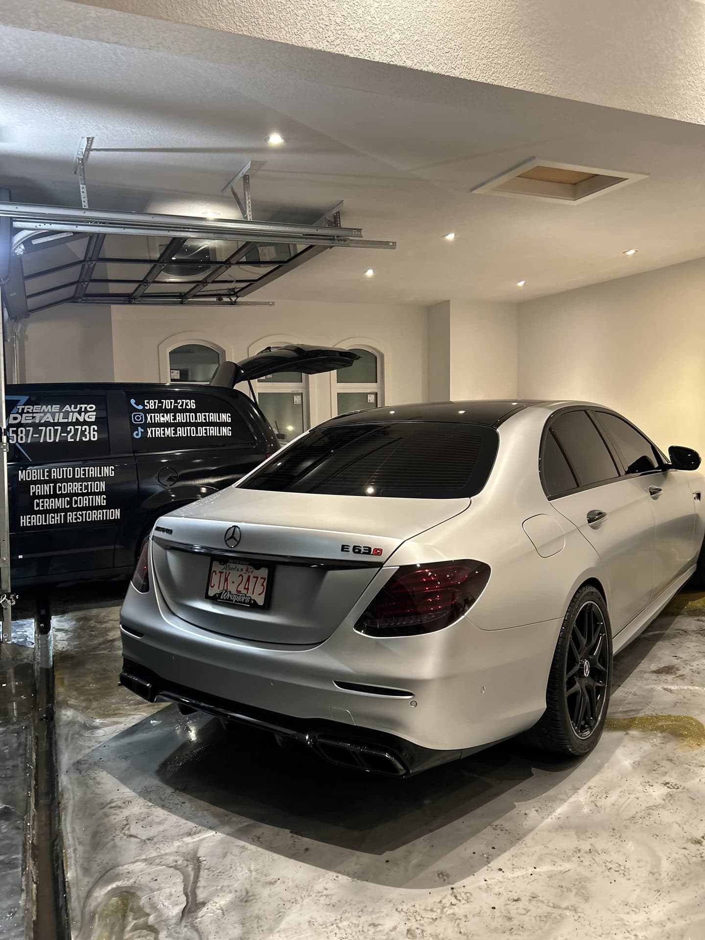 Detailed Mercedes E63 exterior Calgary