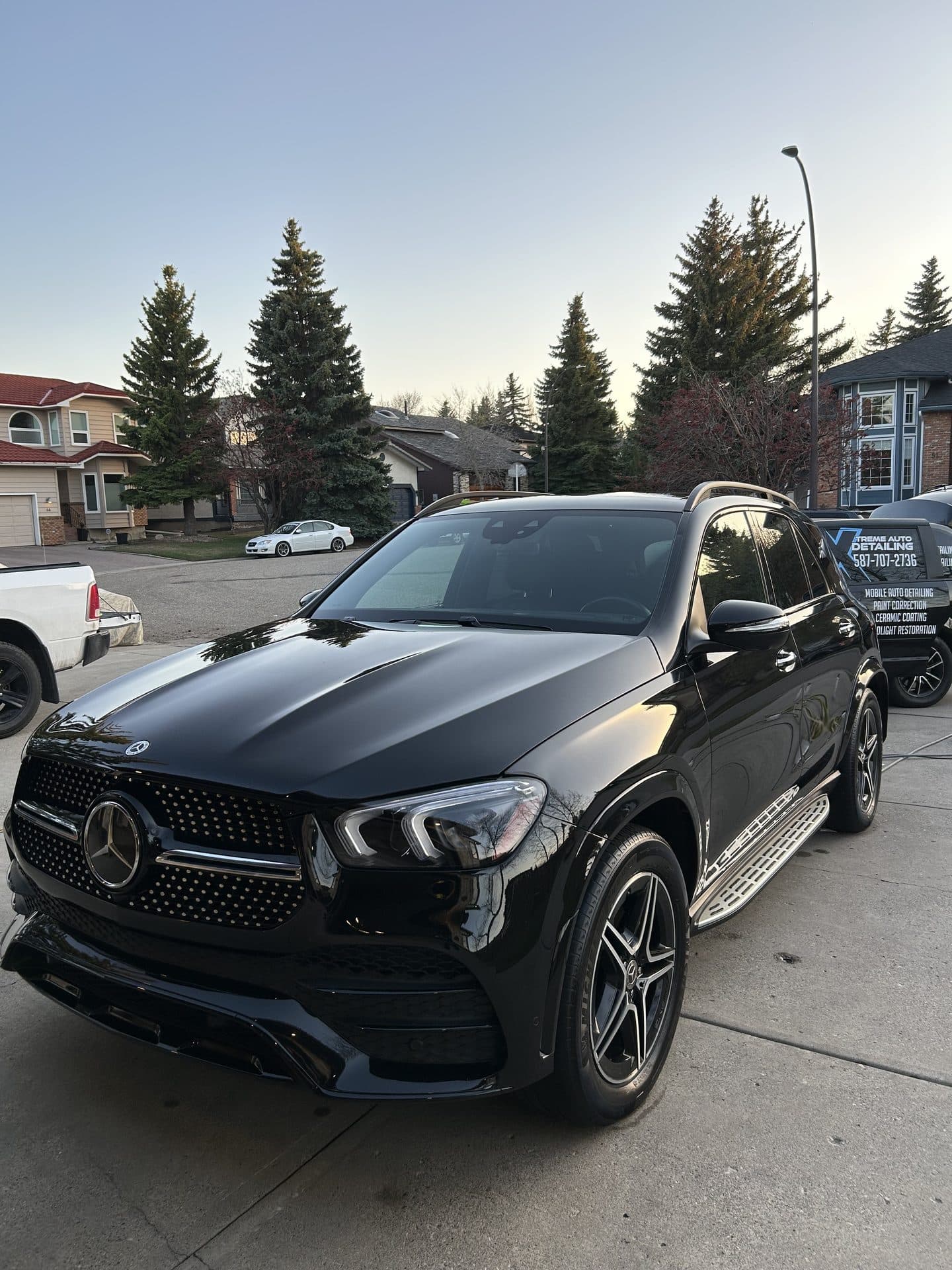 Mercedes GLE headlight detail Calgary